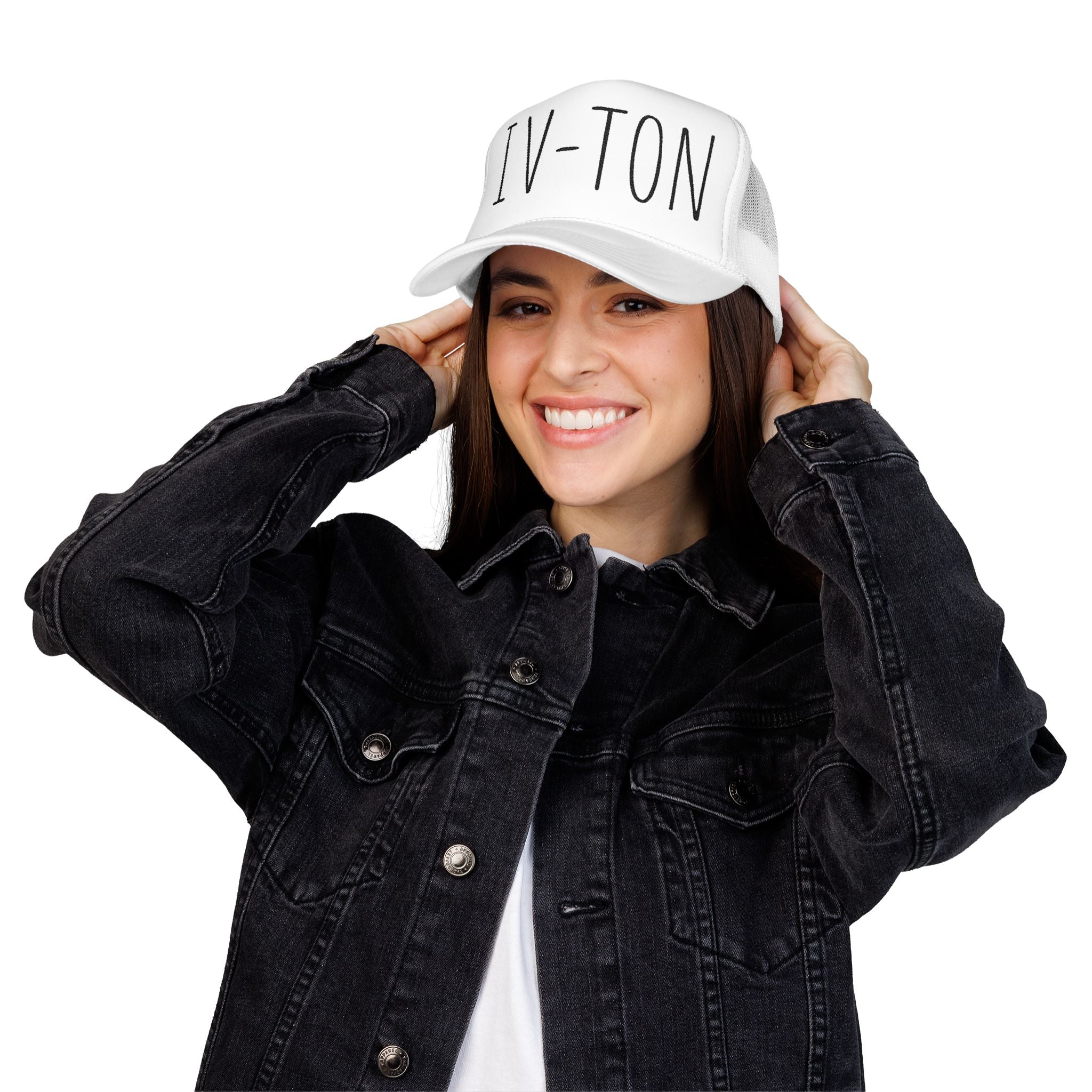 Embroidered Trucker Hat IV-TON Cap - Trendy Fashion Modern Design